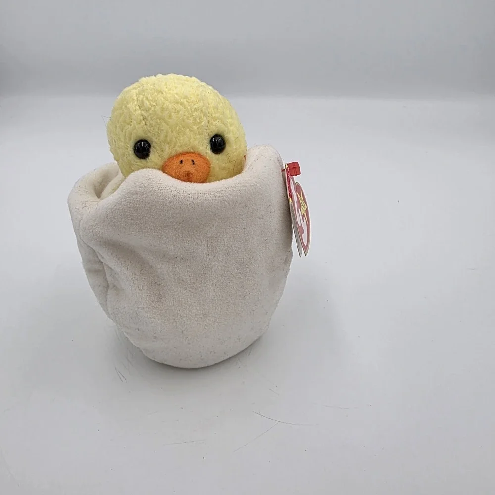 Ty Beanie Baby RARE Eggbert Chick in Egg With Gasport Hang Tag 1998/1999 Errors!
